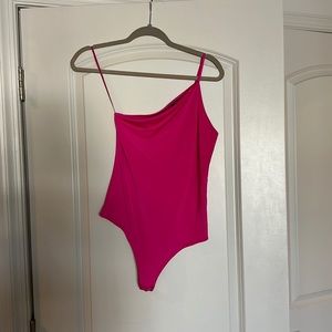 Express Body Contour One Shoulder Bodysuit